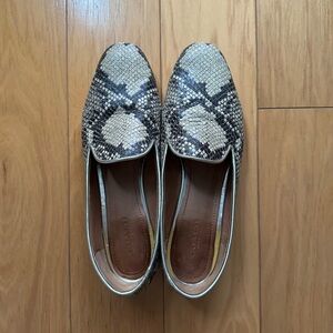 Coach Utopia Python Leather Loafers, Size 7.5